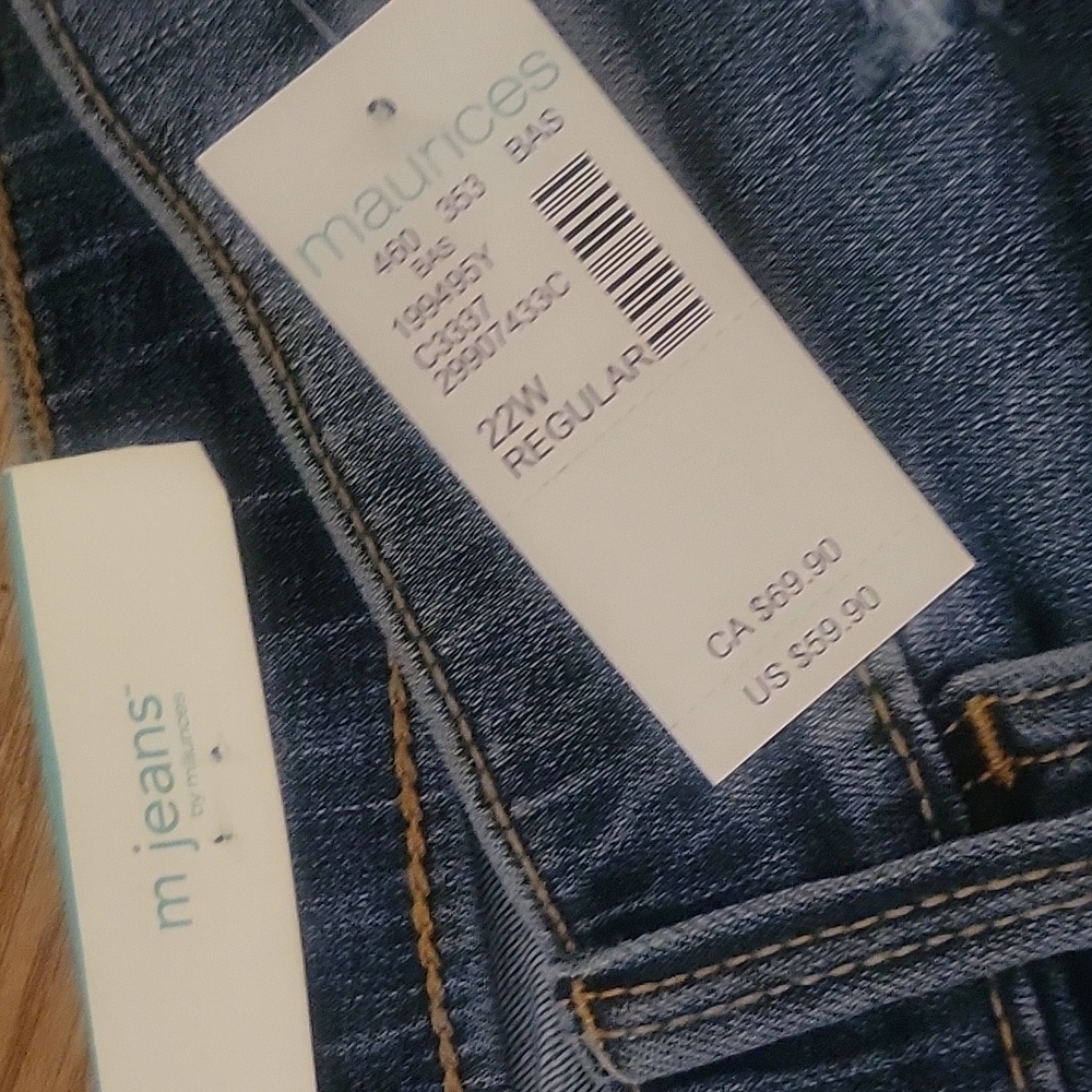 M Jeans By Maurices NWT size 22w